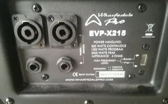 WHARFEDALE PRO EVP-X215 MKII WHARFEDALE PRO EVP-X215 MKII