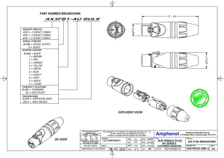 Купить AMPHENOL AX5F по выгодной цене в Сочи