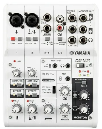 Купить YAMAHA AG06 по выгодной цене в Сочи