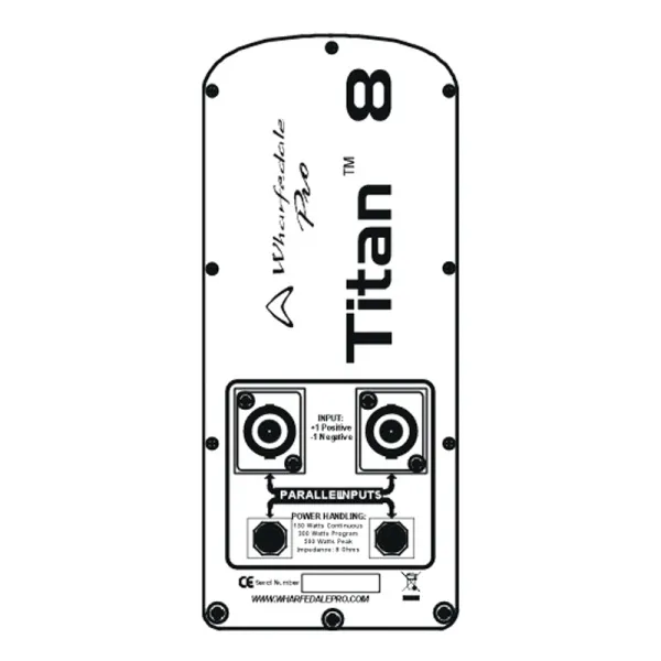WHARFEDALE PRO TITAN 8 Black WHARFEDALE PRO TITAN 8 Black