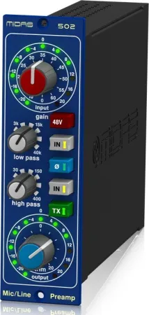 Купить MIDAS MICROPHONE PREAMPLIFIER 502 V2 по выгодной цене в Сочи