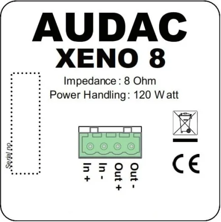 Купить AUDAC XENO8/B по выгодной цене в Сочи