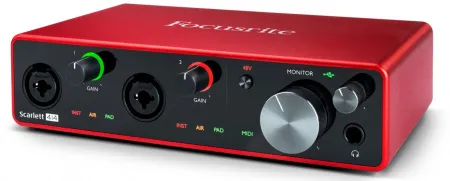 Купить FOCUSRITE Scarlett 4i4 3rd Gen по выгодной цене в Сочи