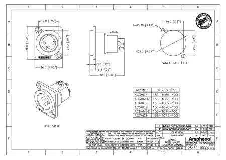 Купить AMPHENOL AC3MMDZ по выгодной цене в Сочи