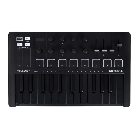 Купить Arturia MiniLAB 3 Deep Black по выгодной цене в Сочи