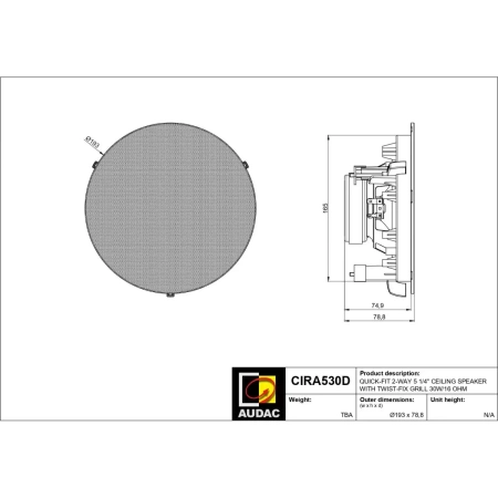 Купить AUDAC CIRA530D/W по выгодной цене в Сочи